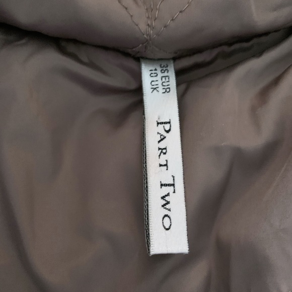 Part Two Down Filled Quilted Puffer Coat, Size 6 - Picture 6 of 15